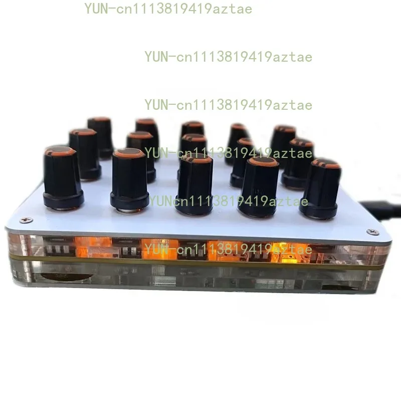 15 Knob Knobs, Custom CC Information Volume, USB-C Interface, Music Host Software, MIDI Controller