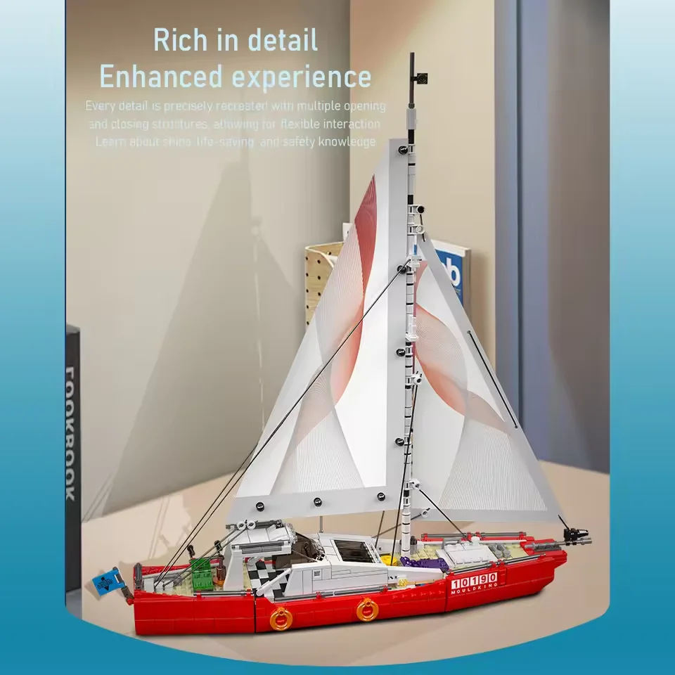 767 pçs moderno modelo de barco à vela blocos de construção conjunto diy barco a vela náutico tijolos colecionáveis brinquedo presente para adultos adolescentes