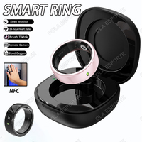 New NFC Access Control Ceramic Smart Ring Message reminder Short Video Control Heart Rate Oxygen IP68 Waterproof ring Men Women