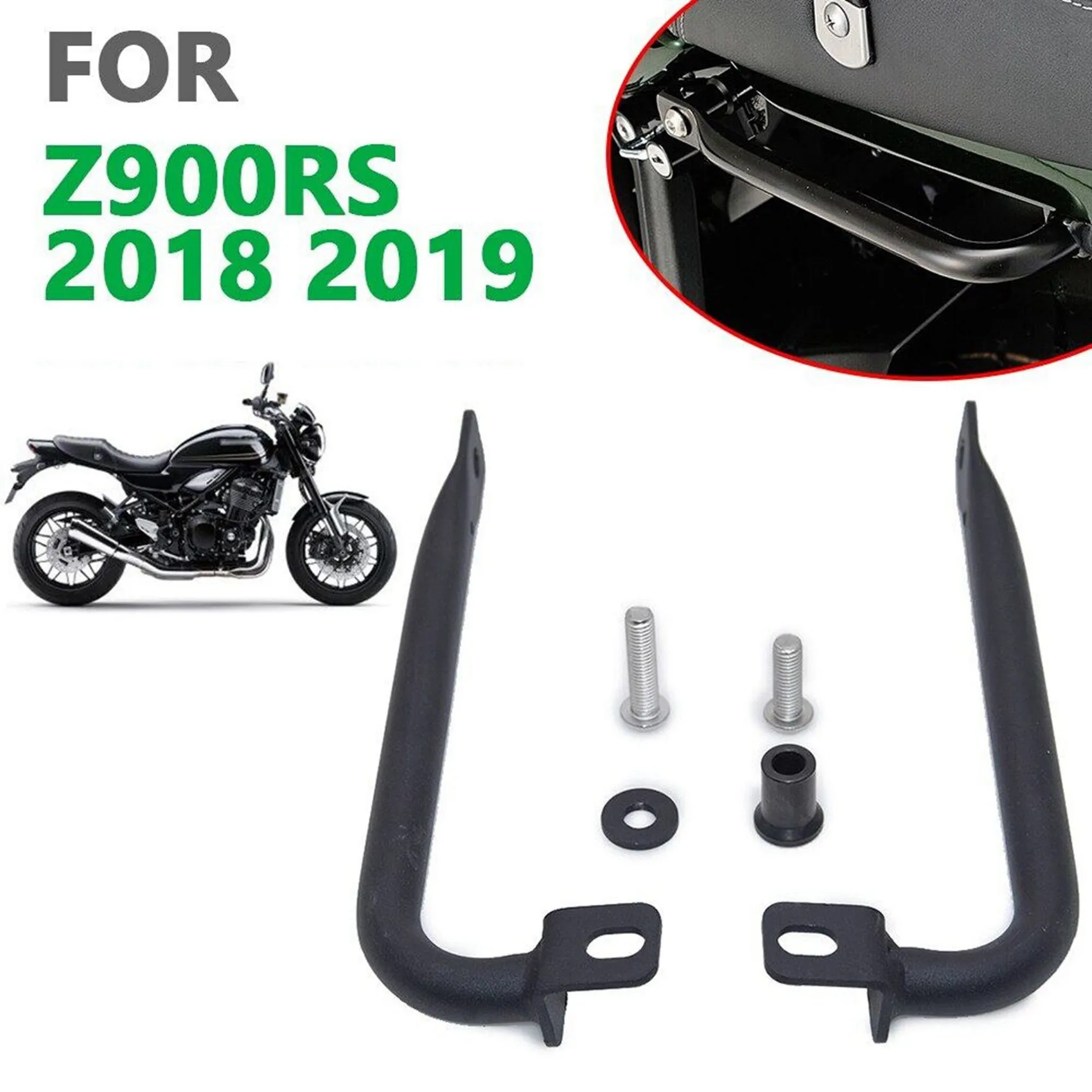 Motorcycle Rear Passenger Armrest Pillion Seat Grab Handle Bar Hand Rail Parts for KAWASAKI Z900RS