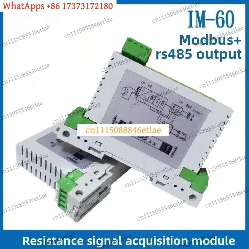 Resistance Sensor Data Acquisition Card Slide Resistor Potentiometer Signal to Modbus RS485 Converter for Industrial IoT
