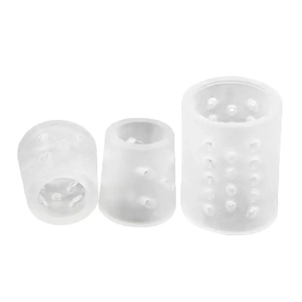 2 pezzi di protezione della punta anti-attrito separatori delle dita dei piedi prevengono calli del piede vesciche unghie dei piedi incarnite copertura della punta silicone traspirante