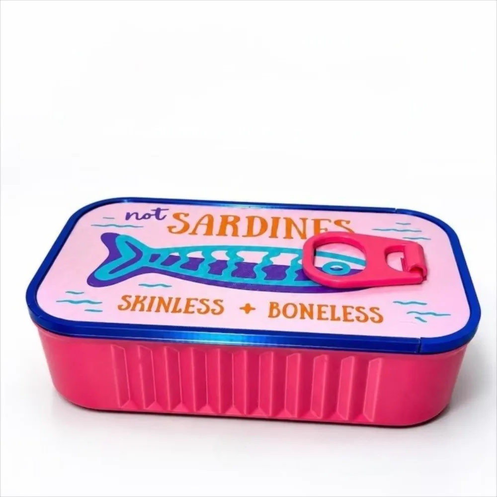 3D Printed Sardine Tin Jewelry Box Durable Creative Necklace and Earring Storage Box Multi Functional Decorative