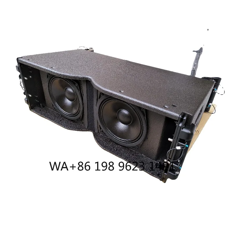 Dual 8 Inch High End Wooden PA Speaker 2000W Line Array Pro Audio for Indoor Outdoor DJ Stage Wedding Party Event