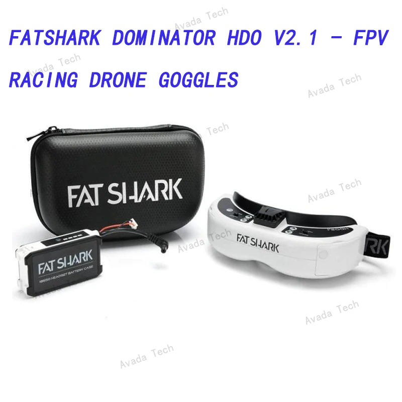 Avada Tech FATSHARK DOMINATOR HDO V2.1 - FPV RACING DRONE GOGGLES he HDO 2.1 goggles feature 1280 x 960 OLED panels