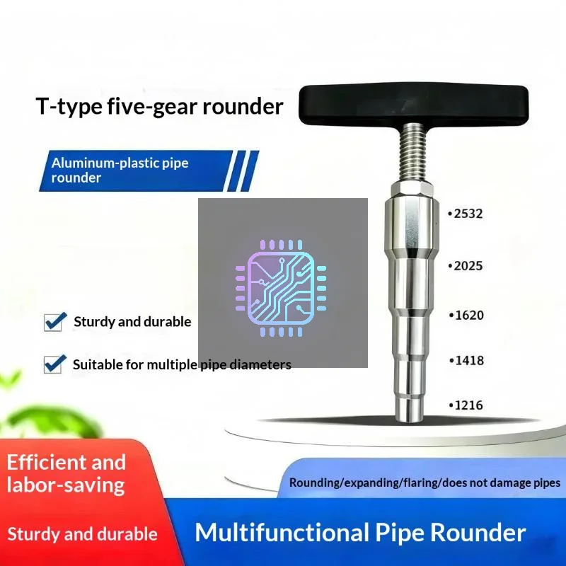 Manual Pipe Expander Non-Slip T-Handle Heavy Duty Copper Tube Flaring Tool for Household Appliance Repair