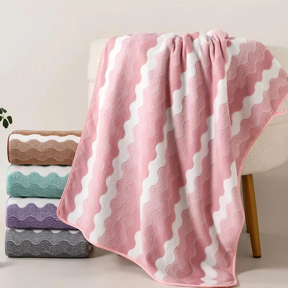 Coral Fleece Bath Towel Large Towel Beach Towel For Adult Soft Absorbent Spa Bathrobes Wash Clothing Shower Bath And Gym Towel