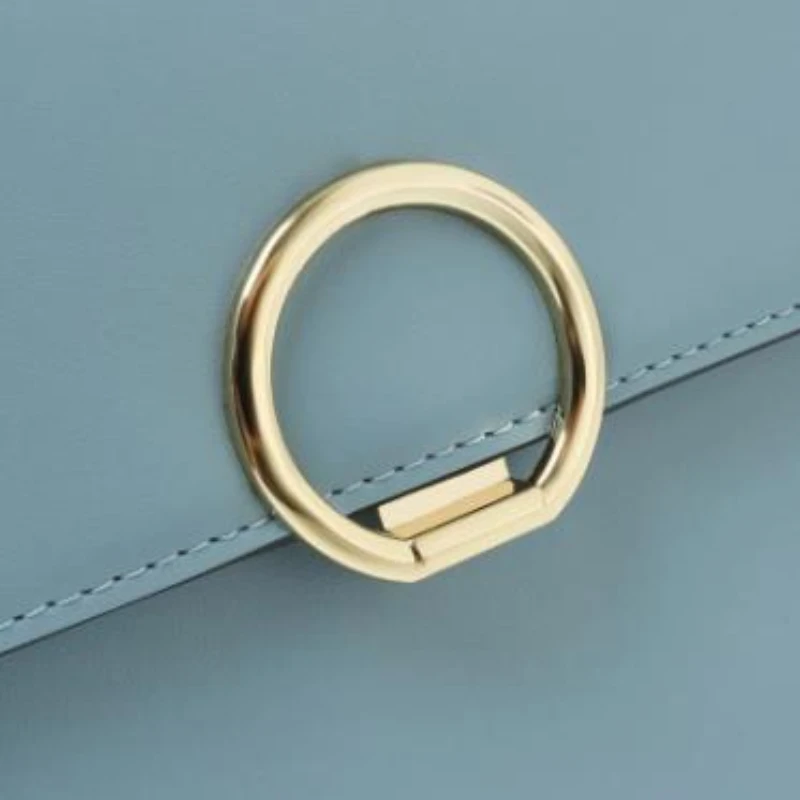 1Pc Zinc Alloy Circle Shaped Purse Clasp Turn Lock Design Detachable Handbag, Shoulder Bag Lock For Women Bag Hardware Accessory