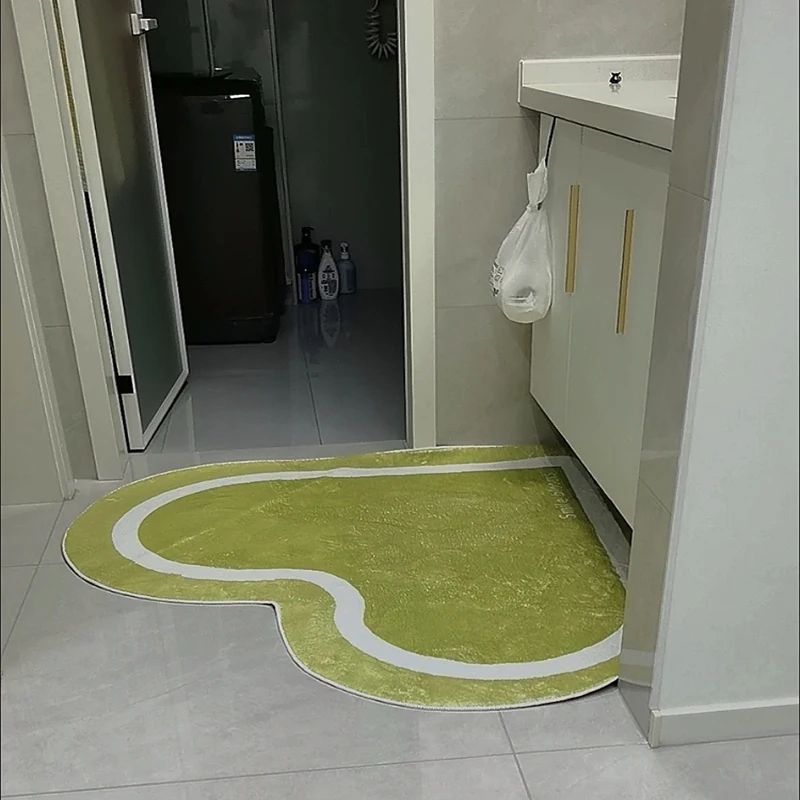Simple Heart Floor Mat Soft Bathtub Carpet Area Rugs Kitchen Rug Doormat Bathroom Mats