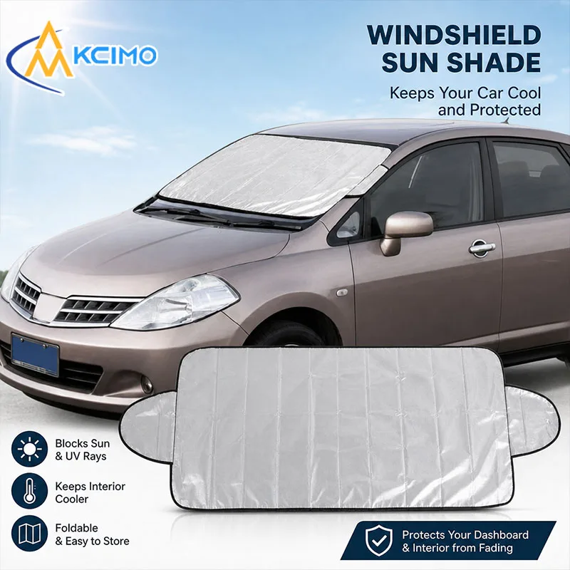 Car Windshield Sun Shade Foldable Front Window Sun Visor Heat Insulation Car Interior Accessory