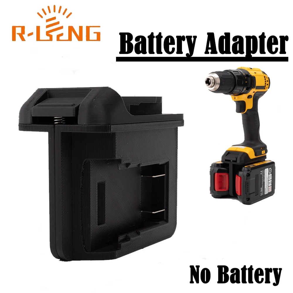 

2in1 Electric Adapter Converter For DeWalt 18V Li-ion Dual Battery to for DeWalt 18V Cordless Power Tool Accessories(NO Battery)