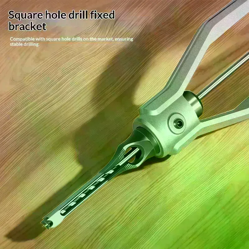 Durable Square Hole Drill Bits 6.4/8/9.5/12.7mm Portable Woodworking Mortising Chisel Adapter For DIY Woodworking Drilling Tools