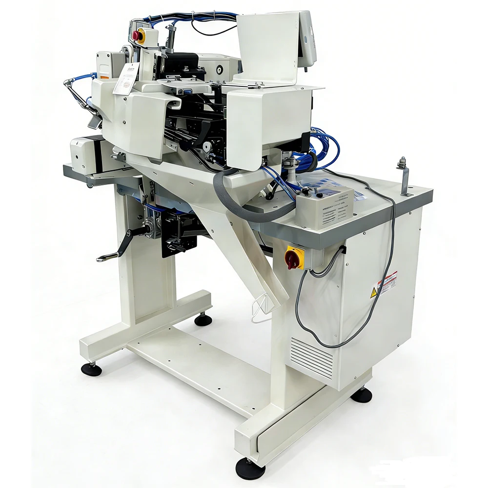 Automatic Programmable 2 Needle Motor Belt Loop Attaching High-Speed Sewing Machine For Jeans Casual Pants Trousers Making
