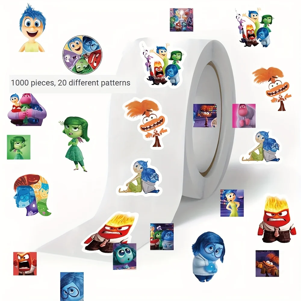 

500/1000 шт. креативные персонажи мультфильмов, эмоции, маленькие люди, наклейки, игрушки, справочники, декоративные наклейки