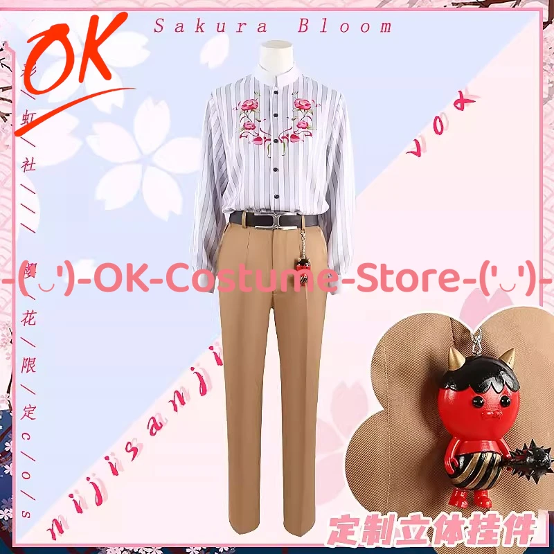 

[Customized Size] NIJISANJI Luxiem Sakura Bloom Vox Akuma Cosplay Costume Anime Outfit Halloween Carnival Party Uniform Suit