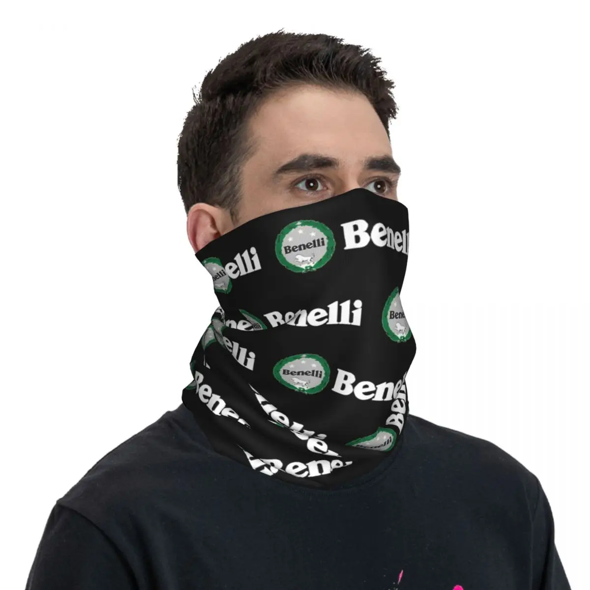 Benellis Motorcycle Racing Moto Bandana Neck Cover Printed Balaclavas Wrap Scarf Multi-use Headwear Running Unisex Adult Winter