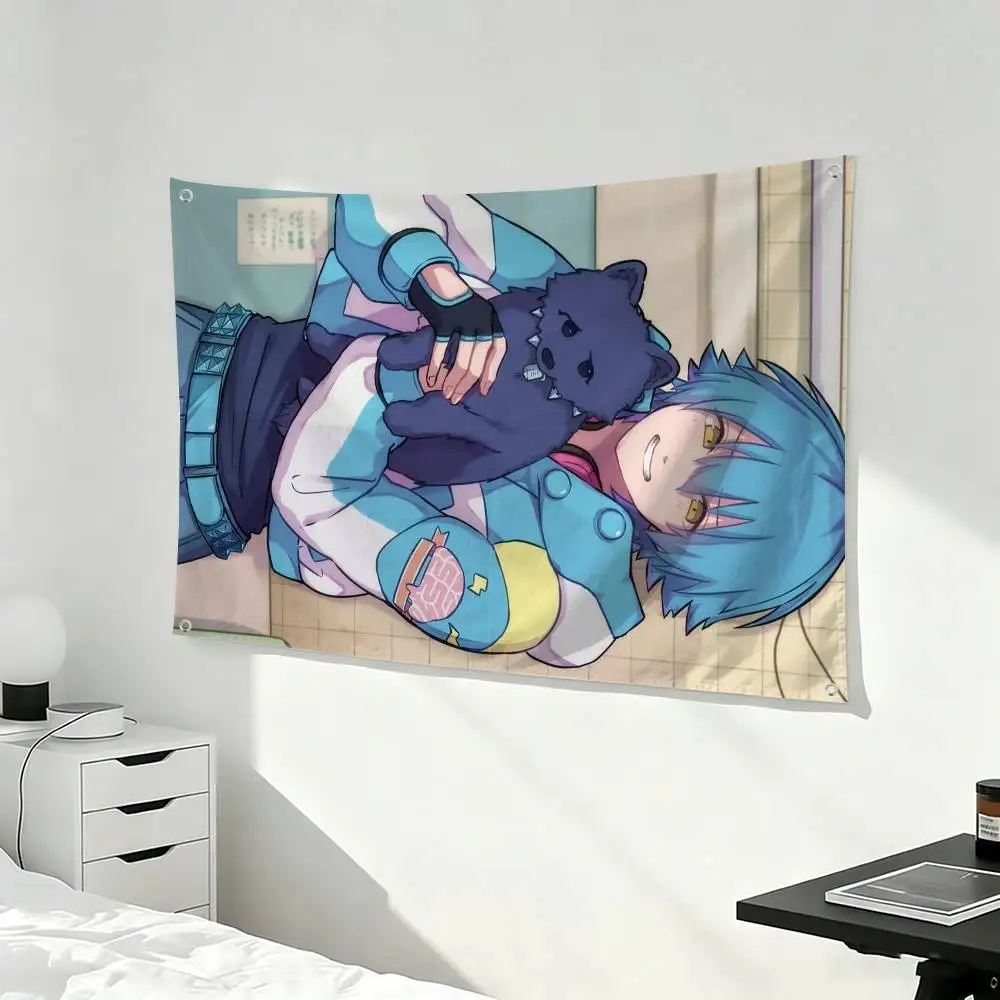 Aoba Seragaki D-DRAMAtical Murder  Flags Wall Hanging Tapestry Outdoor Garage Room Decorative flag Background Blanket