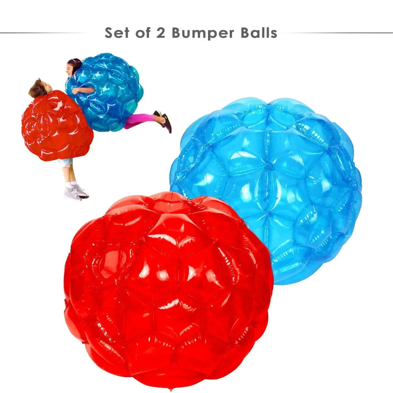 Kids Inflatbale Wearable Buddy Bumper Zorb Balls Durable PVC Viny Bubble Ball Outdoor Games Kids Toys