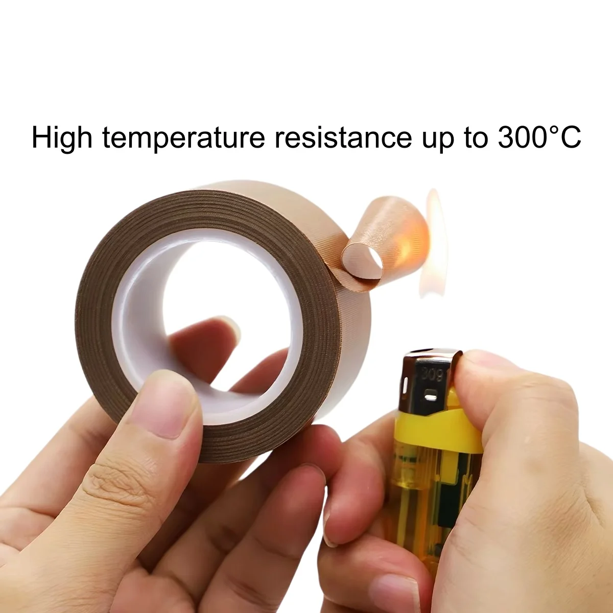 PTFE Tape Adhesive Cloth Width 5~100mm Thickness 0.13mm 0.18mm Insulated Vacuum High Temperature Resistant Sealing PTFE Tapes