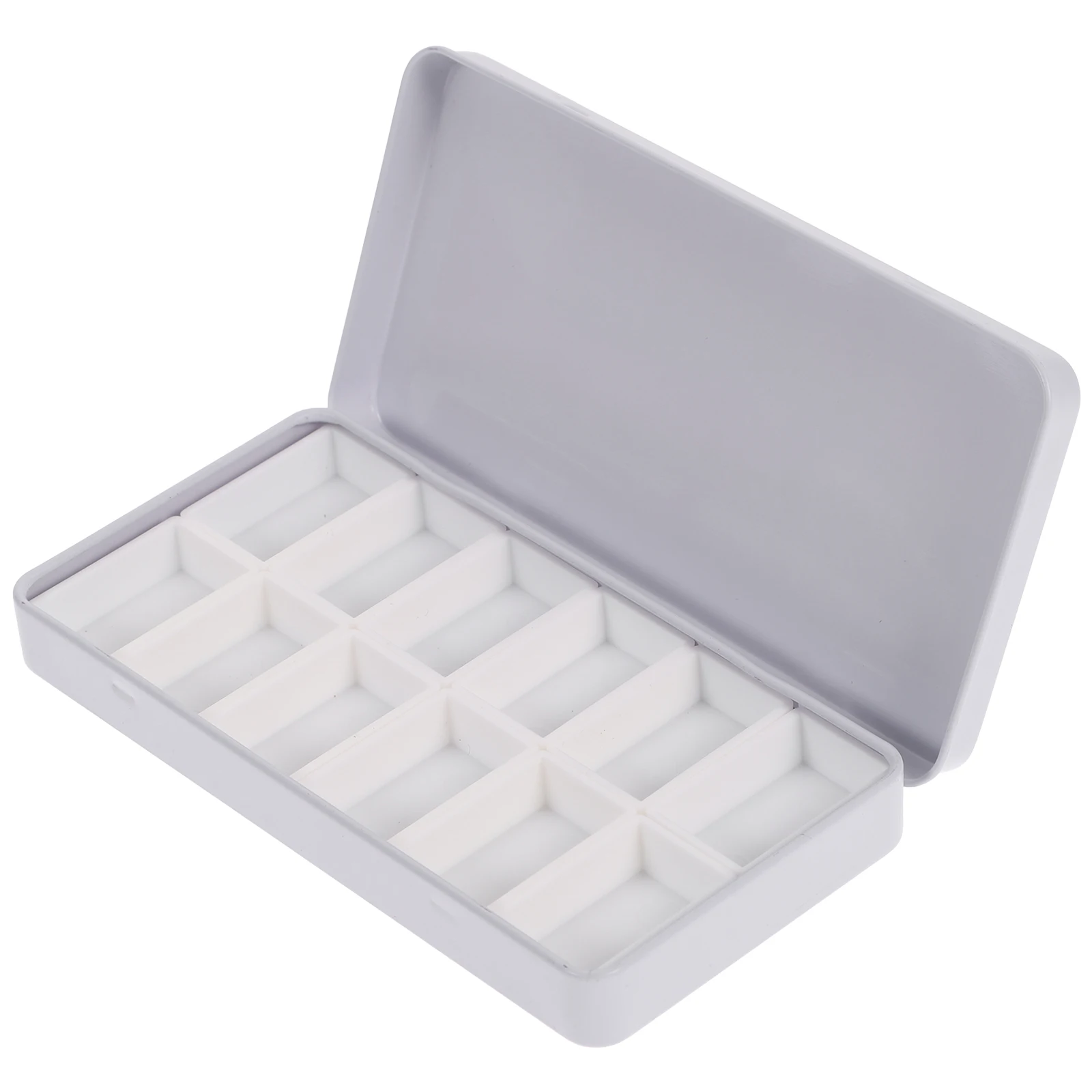 

Watercolor Paint Empty Compartments Color Box Cans Mini Portable Palette Storage Case for Travel Plastic Color Mixing