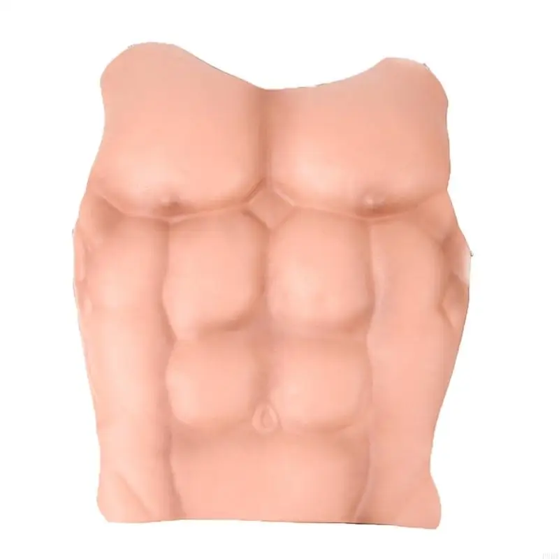 P8DB Macho Falso Falso Muscle Combates Props Men Cofre abdominal Músculo Skaper