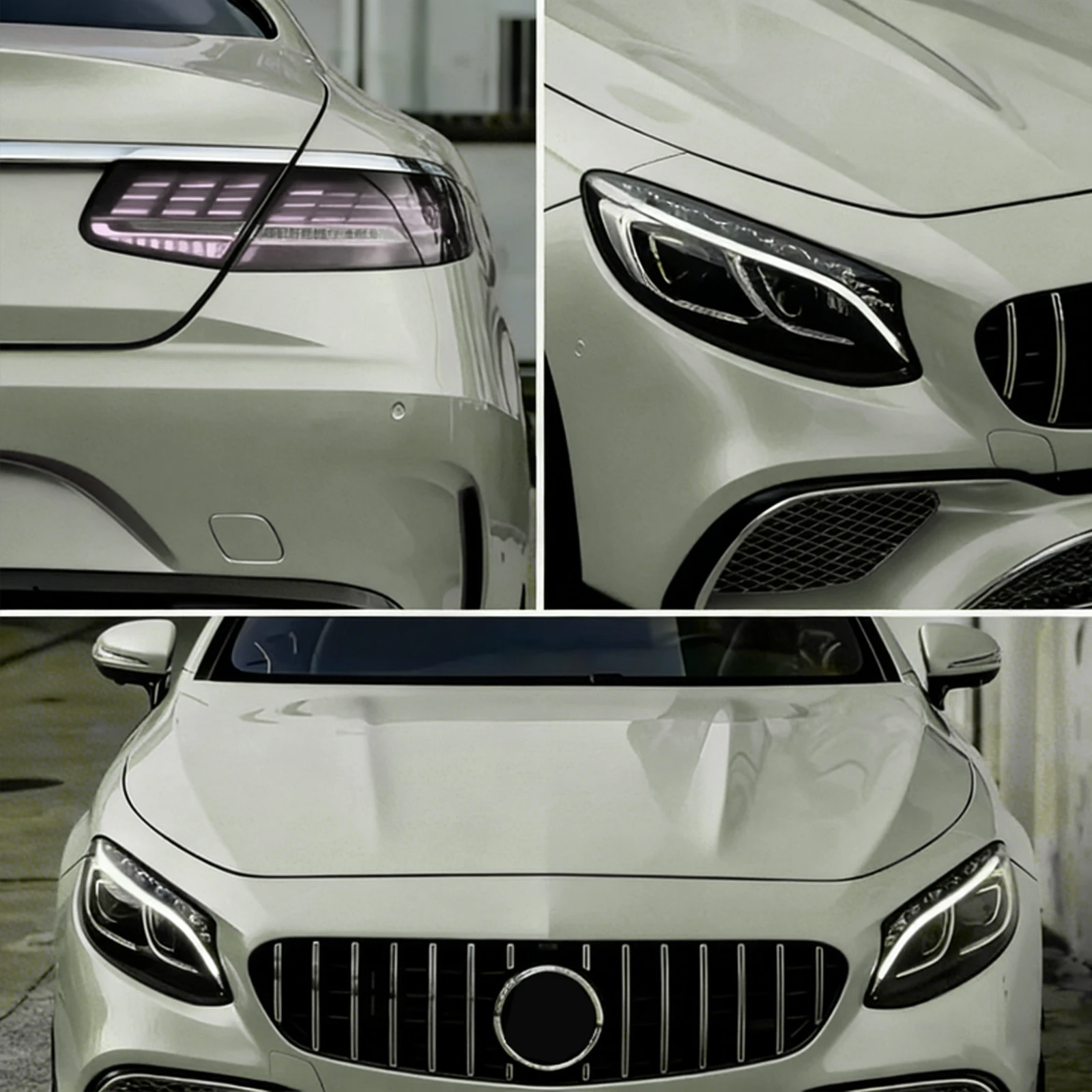 JWUDMVP 1.52x15m TPU PPF Crystal Storm Grey Color-Changing Film Self-Healing Scratch-Resistant Non-Fading High-Quality Car Wrap