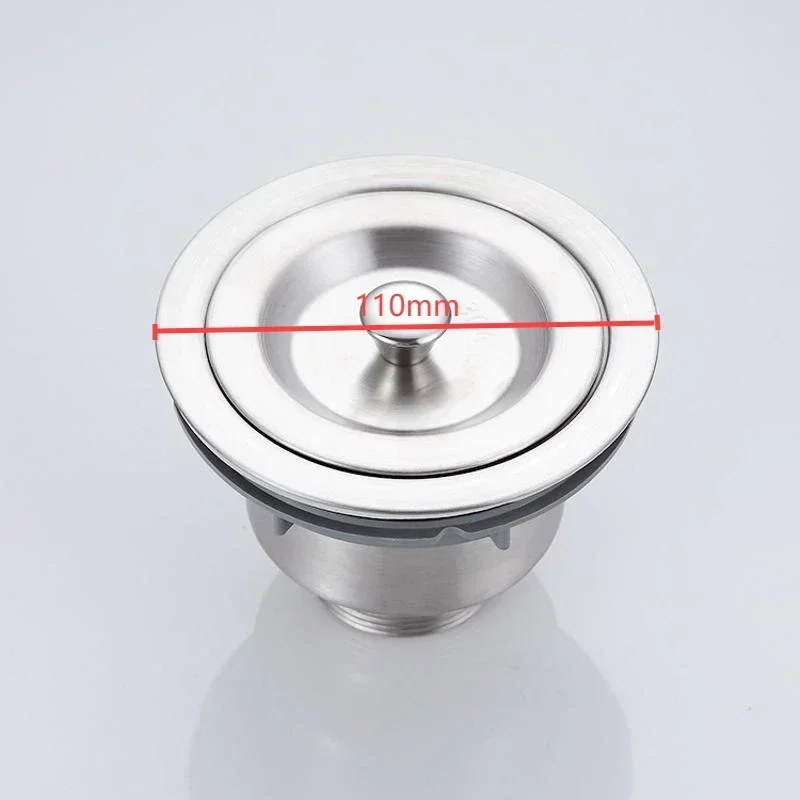 1 PCS Kitchen Sink Filter Basket Drain Bathroom Stainless Steel Under Mount For Washing Dishes Water Pipe Fittings Accessories