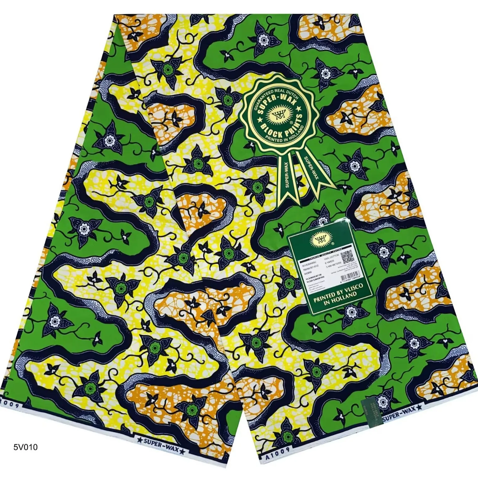 Hot Guaranteed Veritable Dutch Wax African Ankara Real Ghana Wax 6 Yards African Printed Fabric 100% Cotton New Arrival