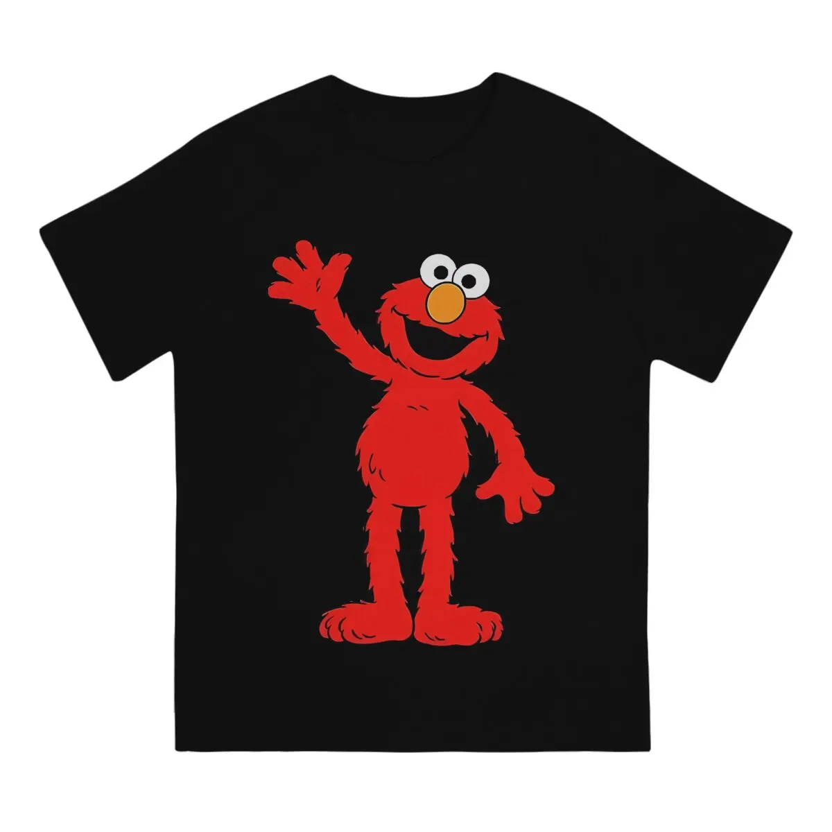 Men Elmo Cartoon T-Shirt Fashion Style Sesame Streets Hipster Ofertas O Neck Graphic Tshirt