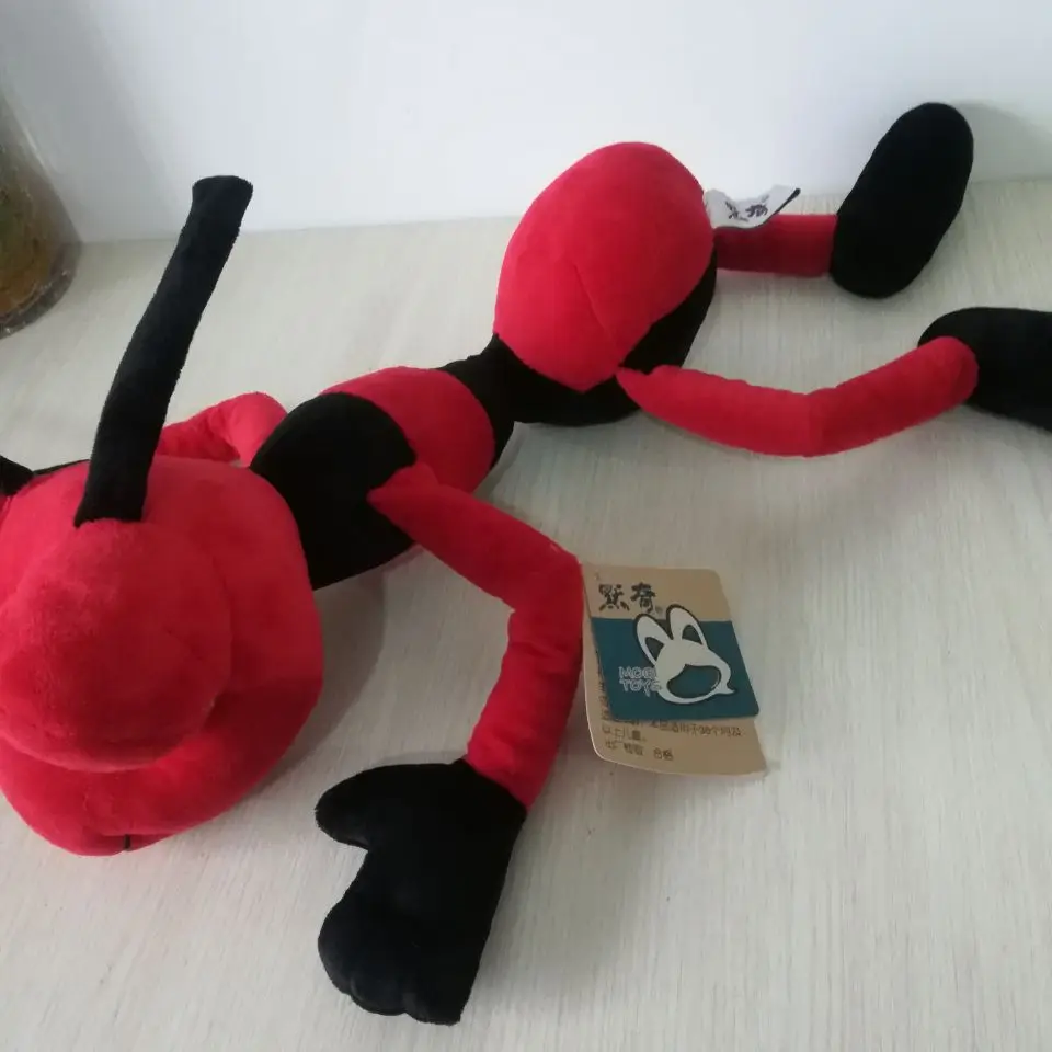 adorabile peluche di alta qualità formica rossa giocattolo bambola formica morbida regalo di compleanno per bambini circa 45 cm