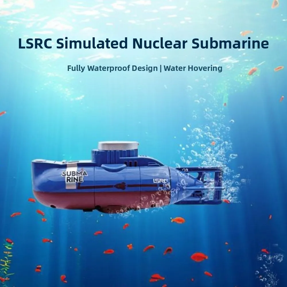 Simulation Model Mini RC Submarine Waterproof 0.1M/s Speed Remote Control Boat Mini Size Outdoor Use Waterproof Diving