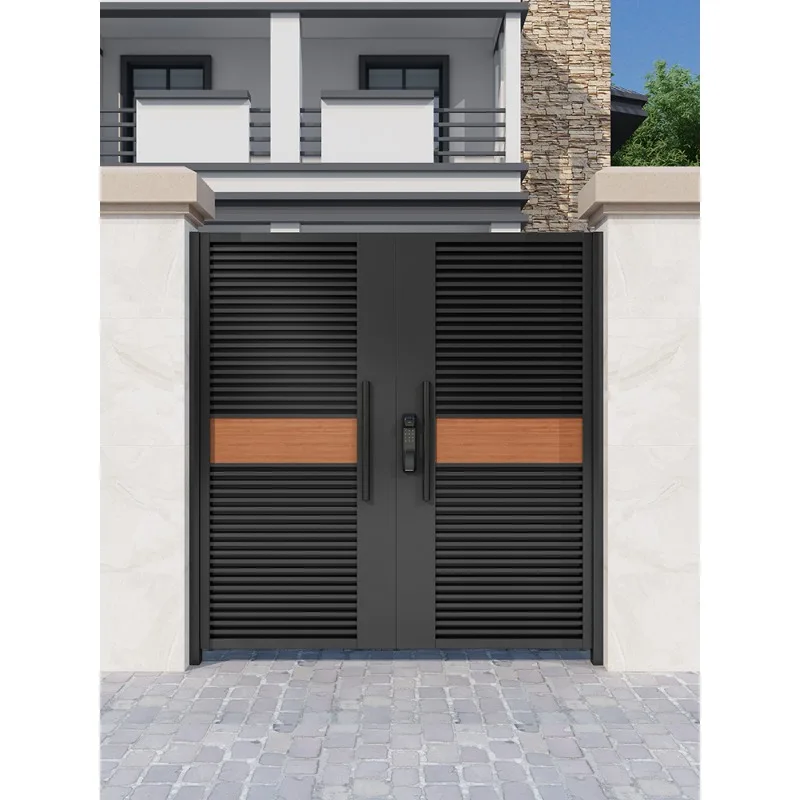 EXWカスタマイズ可能なアルミニウム合金中庭ステンレス鋼ヴィラ鉄製ガーデン田舎自作住宅ルーバー屋外