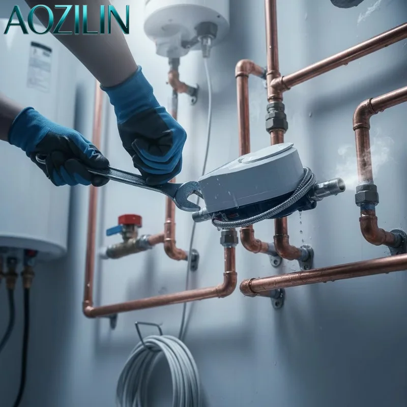 AOZILIN Smart Remote Water Meter RS485 Photoelectric Direct Reading Valve Control Remote Communication Flow Meter