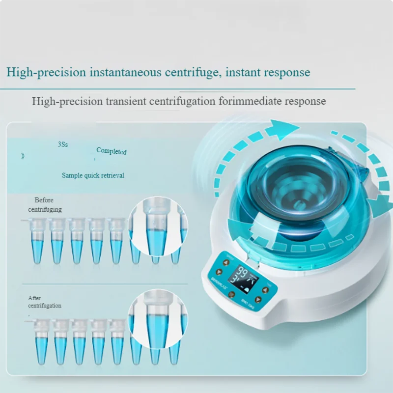 Mini handheld centrifuge laboratory small low-noise instantaneous microcentrifuge separator