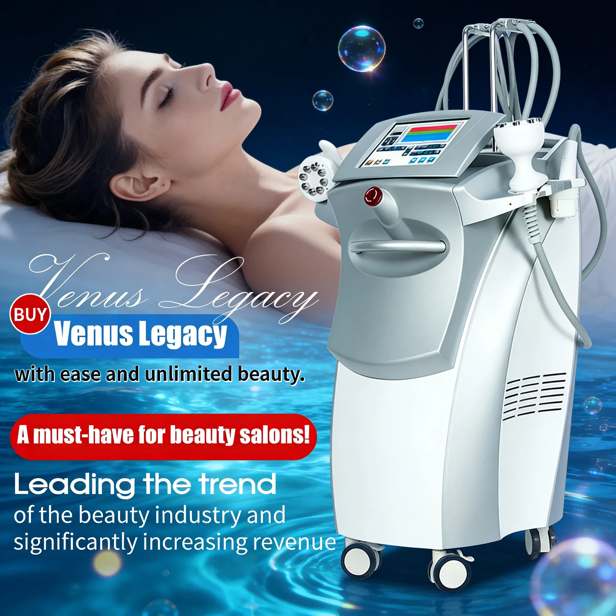 

Venus Legacy Body Slimming Machine Fat Burning Skin Tighten Cellulite Reduction Face Radiofrequency Cutting Edge Slimming