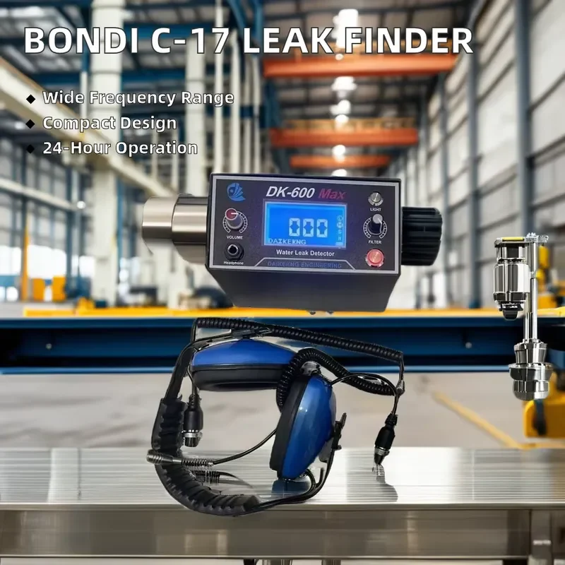 C-17 Portable Leak Detector Testing Equipment 2 Meters Depth 3 Meters Underground Pipeline Household Cleaning Tool for Water