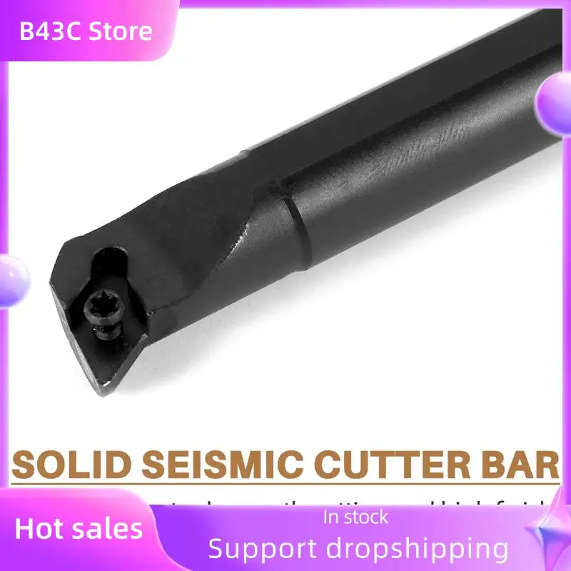 

B14C 12Pcs Dcmt0702 Carbide Inserts + S12M-Sducr07 Boring Bar 150Mm With Wrench For Cnc Lathe Inner Turning Tools