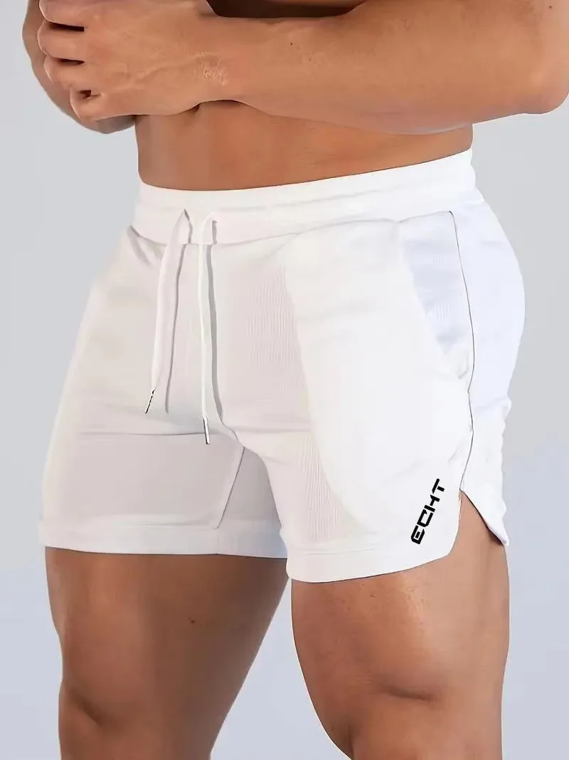 2026 Fitness Shorts Men's Running Fitness Training Quick drying Swimming Pants Beach Pants