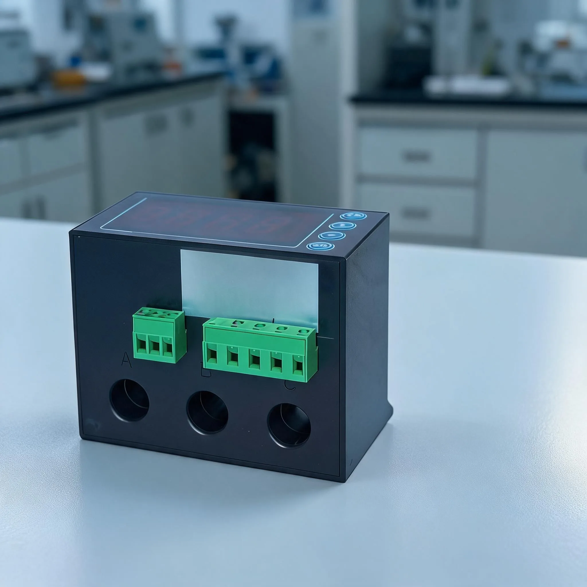 TS-300 Motor Protection Device with LED Digital Ammeter and True for rms Measurement for Overload Phase Loss and Unbalance