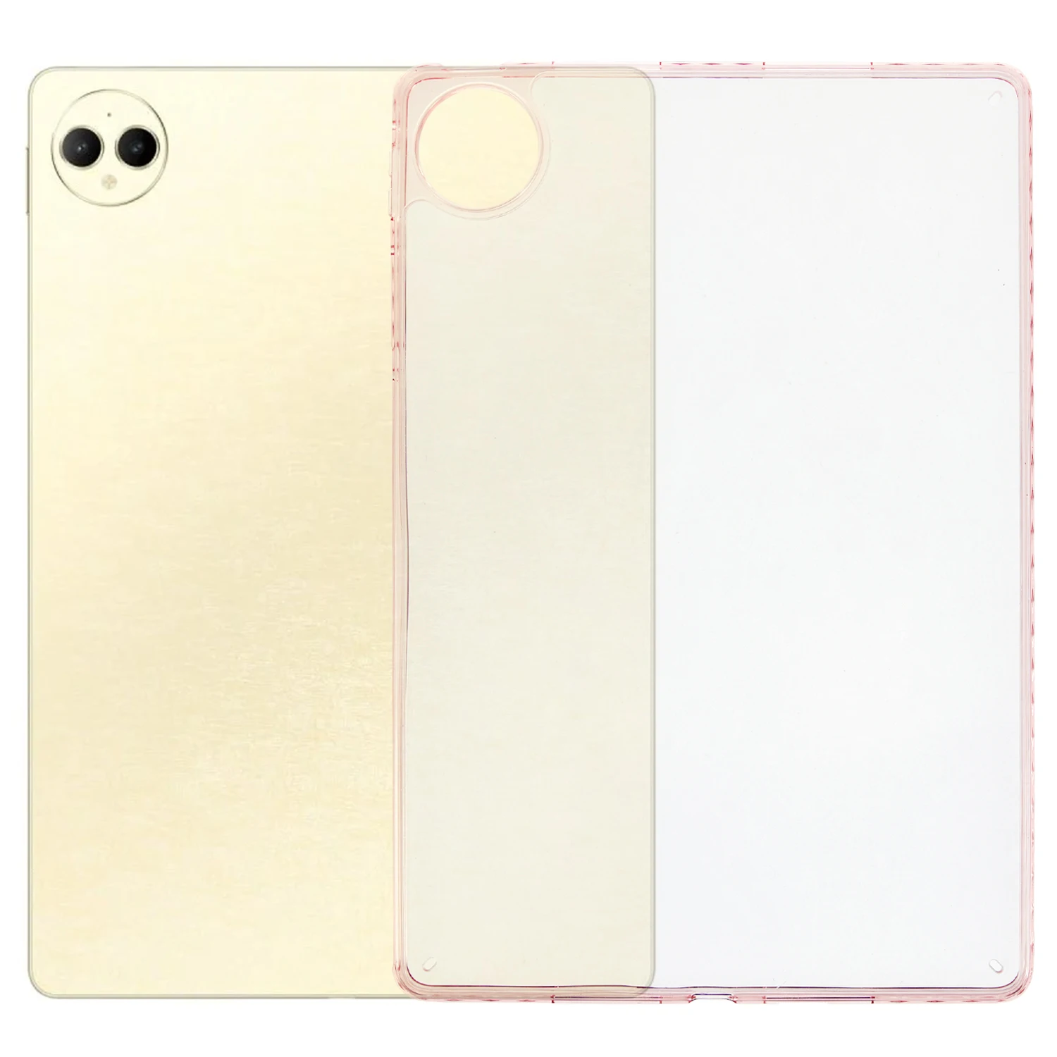 For Huawei MatePad Pro 12.2 (2024) Case Flexible TPU + Acrylic Tablet Shockproof Protective Cover - Pink