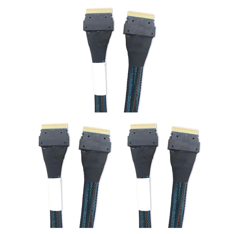 3X High Speed Pcie 4.0 Slimsas SFF8654 8I To 8I 9500 Series Nvme Available Cable External Video Card Adapter 0.5M