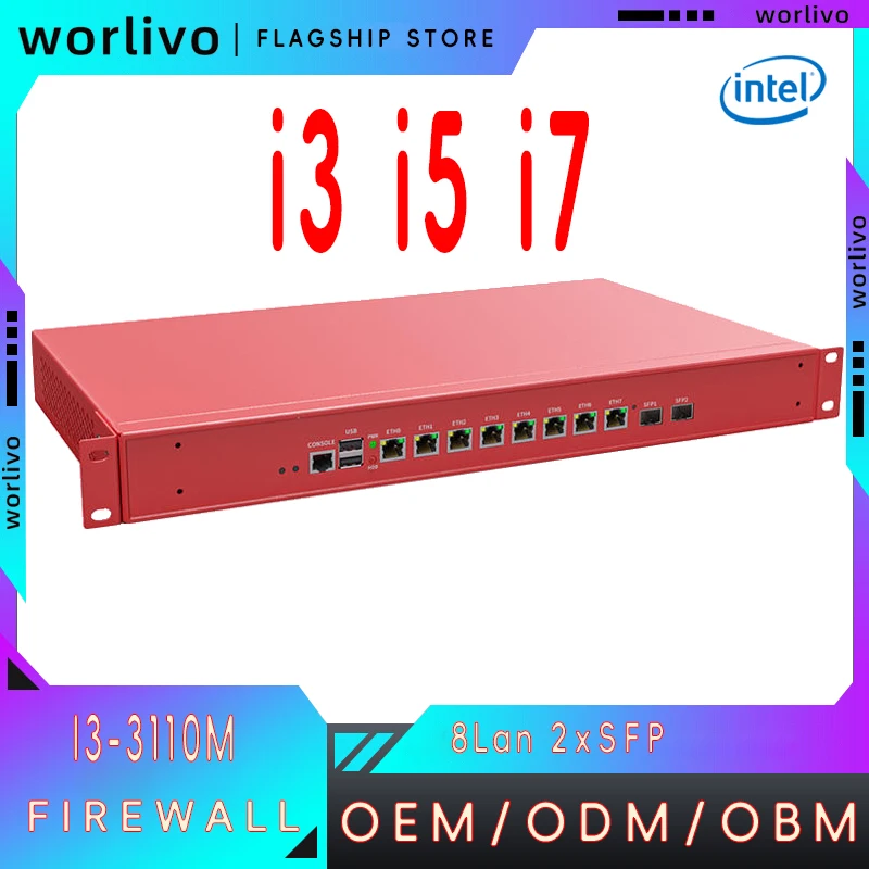 Telaio di rete Intel I3-3110M I3-2350M I5-2520M 3320M I7-3520M 3610M 3630Qm Wi Fi Box Nic Multi-Porta Wireless Wifi Firewall