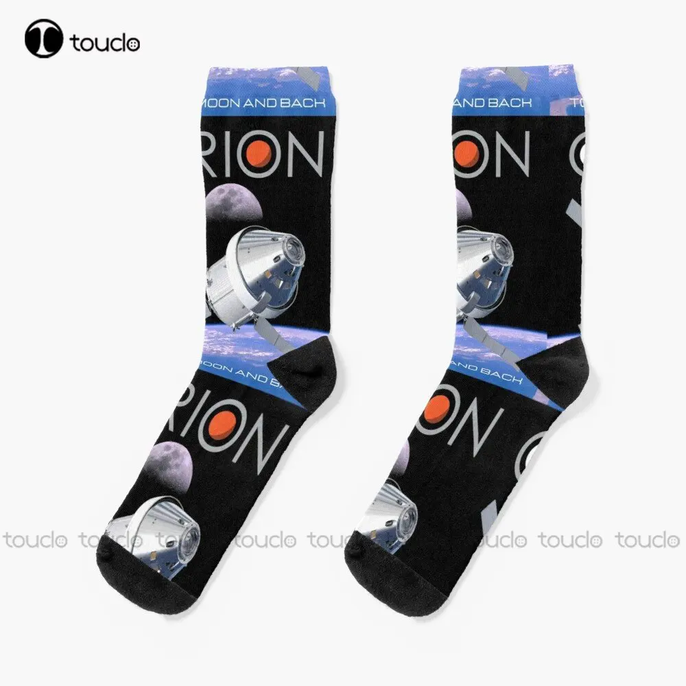 Artemis 1 Multi-Purpose Crew Vehicle Mpcv To The Moon And Back Socks Boy Socks 360° Digital Printing Custom Gift Funny