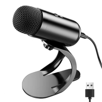 Professional Wired Condenser Microphone Gooseneck Desktop High Voice Quality Mic Usb Windproof Noise-Canceling Microphone