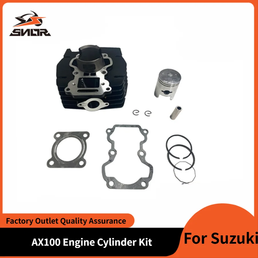 

SNOR мотоцикл 50 мм диаметр AX100 комплект поршня цилиндра двигателя комплект цилиндров набор поршней для Suzuki AX100 аксессуары для цилиндров двигателя