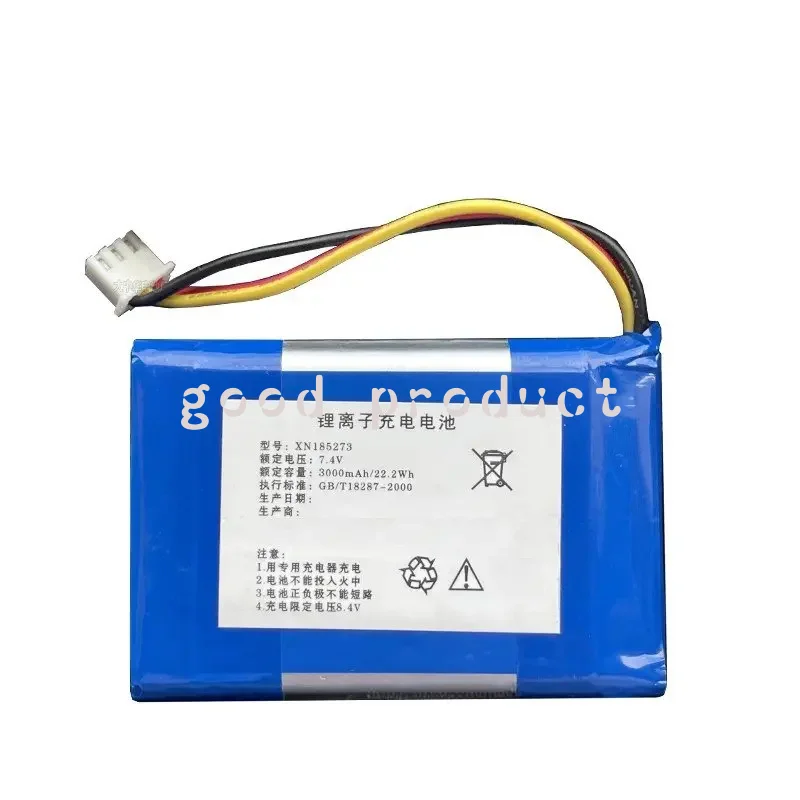 For XN185273 7.4v 3000mAh 22.2Wh Rechargeable Lithium Battery Pack 3-line Plug