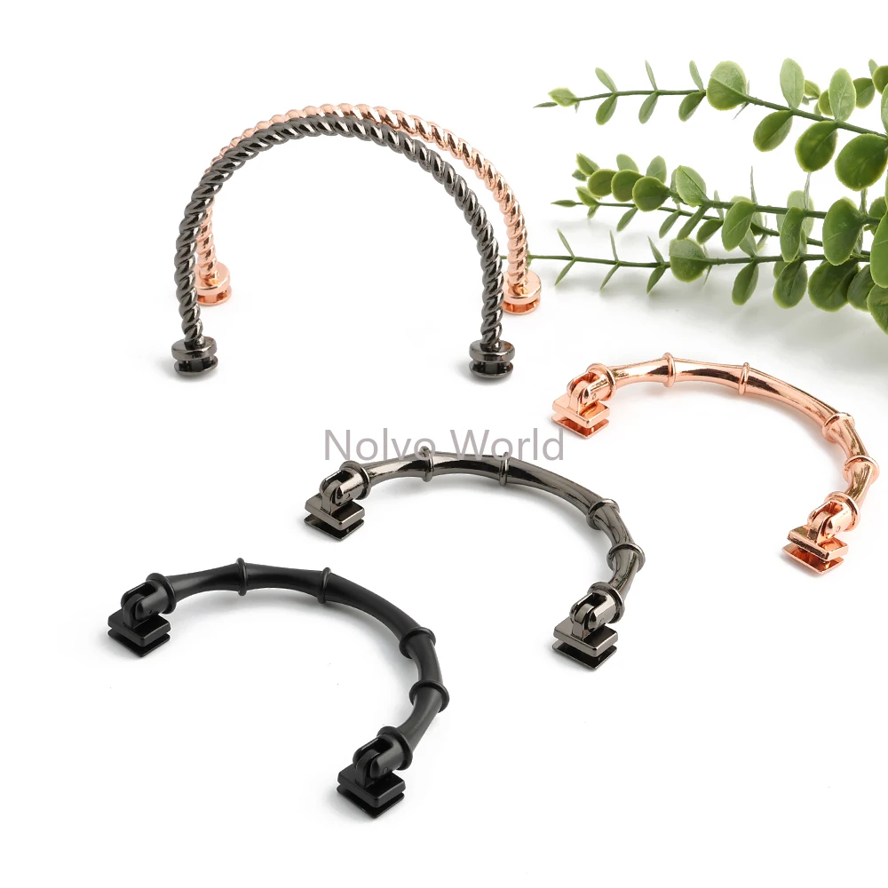 2/4/16 قطعة 11.5x8.4 سنتيمتر ، 10.9x7 سنتيمتر U-شكل صندوق معدني حقيبة مقابض إطار حقيبة يد خواتم مشبك للمحافظ حزام الكتف اكسسوارات #5