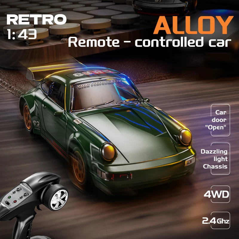 Mini RC Drift Car Con Giroscopio 1:43 – 15 Km/h, 4WD, 2.4GHz, Batería Recargable, Ideal Para Niños Y Adultos
