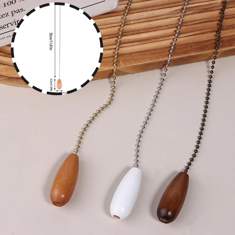 

1 шт., цепочка для потолочного вентилятора, деревянная тяговая цепочка, подвесная веревка, удлинитель, тяговая цепь, простая установка, удаление для потолочного светильника, лампы, вентилятора