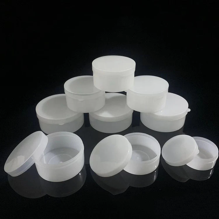 

50Pcs 5g/10g/20g/30g/50g/100g White Plastic Cosmetic Sample Jars Pot Empty Face Cream Bottle Lip balm Container Refillable Box